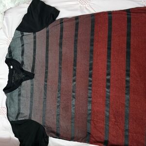 Guess Striped Shirt - Black and Red